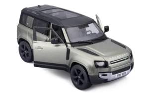 Land Rover Defender 2022 British Car Model Metal Diecast Toy Brown 1:24 Bburago - Picture 1 of 7