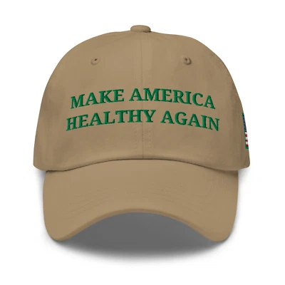 Make America Healthy Again Hat Embroidered MAHA Relaxed Fit Adjustable Cap - Image 1 of 4