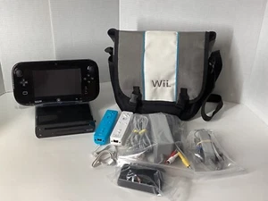 Nintendo Wii U Spielsystem 32GB Konsole WUP-101(02) +Gamepad Piano Black+ mehr - Bild 1 von 24