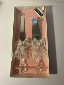 Hochzeitstorte Servier Set Kristall Griffe New Old Stock Beverly Clark Collection  - Bild 1 von 9