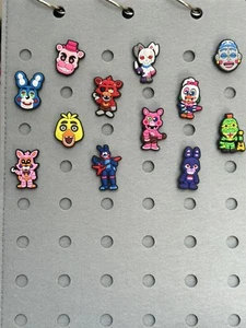 Five nights at Freddy's Shoe Charms for Crocs 12 pc - Picture 1 of 13
