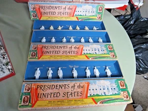 VINTAGE 1960 MARX PRESIDENTS OF THE UNITED STATES OF AMERICA POSTFRISCH IN BOX LOT #30 - Bild 1 von 11