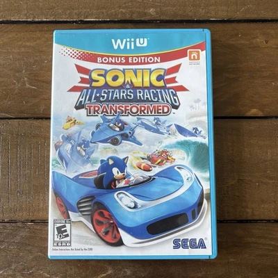 Sonic & All-Stars Racing Transformed(Nintendo Wii U, 2012)Cib Tested And Working - Image 1 of 4