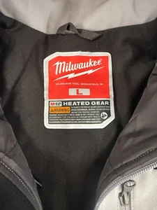 Milwaukee, M12 Cordless TOUGHSHELL Gray Heated Jacket Kit, Large, Size L, Color - Picture 1 of 2