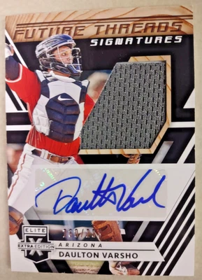 2020 Panini Elite DAULTON VARSHO MLB Diamondbacks AUTOGRAPH & JERSEY Swatch /299 - Image 1 of 2