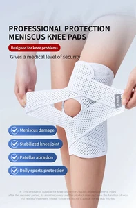 Elastische Sport Knieorthese Kompressionsärmel Arthritis Gelenkstütze Fitnessstudio - Bild 1 von 18