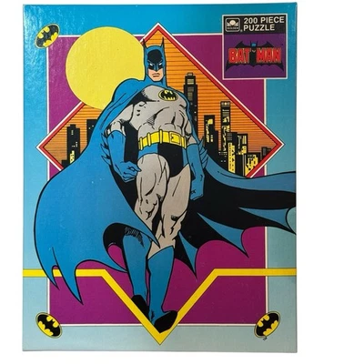 Batman 200 Piece Jigsaw Puzzle 1989 Golden DC Comics Vintage Sealed #4099 - Image 1 of 4