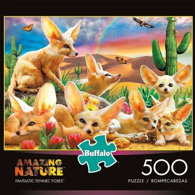 Buffalo Games - Fantastic Fennec Foxes - 500 Piece Jigsaw Puzzle - Image 1 of 4