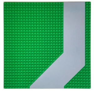 Lego Baseplate Road 32 x 32 with Light Gray Driveway Angled Pattern (4478p01) - Picture 1 of 1