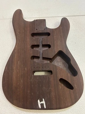 Unfinished Strat Guitar Body INDIAN ROSEWOOD FREE SHIPPING SAME ITEM - Image 1 of 4