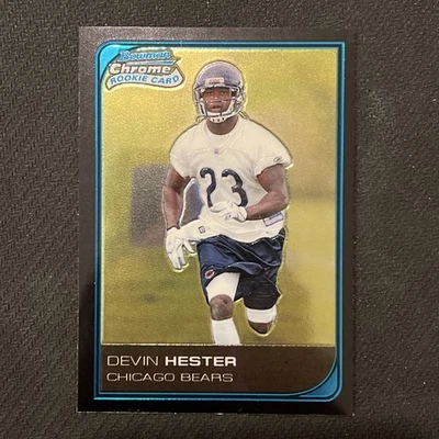 Tarjeta de novato DEVIN HESTER 2006 Topps Bowman cromo fútbol #68 Bears Foto 1 de 2