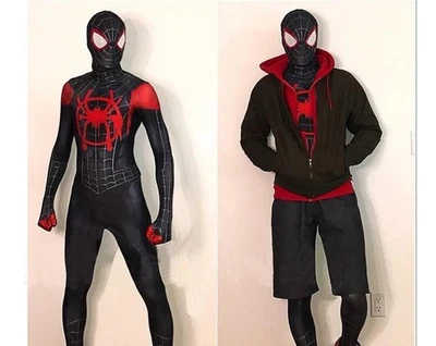 Mono Miles Spiderman Into the Spider Verso Niños Adultos Disfraz Juegos con disfraces Foto 1 de 4