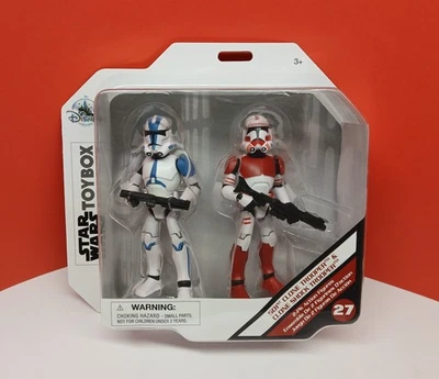 Juego de figuras de acción Disney Star Wars Toybox 501st Clone Trooper & Shock Trooper 5" Foto 1 de 4