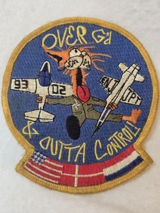 USAF RARE RARE ' OVER G'D & OUTTA CONTROL MILITARY PATCH  - Picture 1 of 2