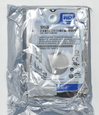 Western Digital WD Blue WD5000LPVX 500GB SATA 2.5" Hard Drive - New Sealed - Image 1 of 3