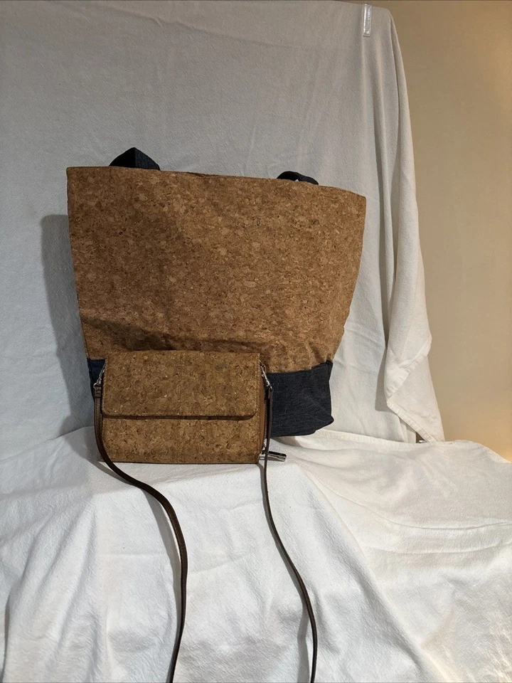 Jewell на тридцать один пробковый сумка через плечо застежки съемный ремень лот из 2 и сумка с короткими ручками - Изображение 1 из 4