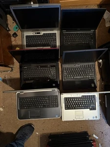 6 x DELL Laptops For Sale, great for spares or repair - Picture 1 of 3