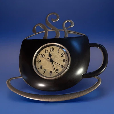 Brown Analog QA 12.5" Coffee Shape Wall Clock - Image 1 of 2