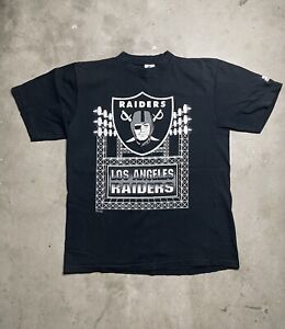 Vintage Starter Los Angeles Raiders Single Stitch Shirt Size M Classic Logo NFL.