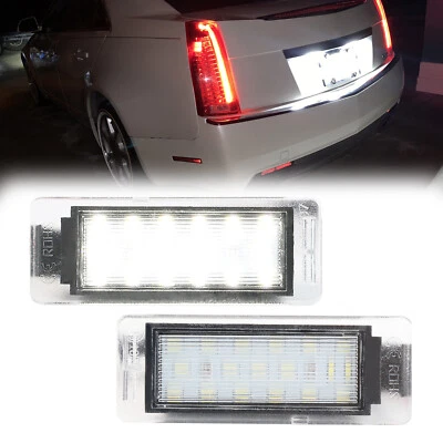 LED License Plate Lamp Tag Lights For Chevy Corvette Cadillac Buick GMC 2012~20 - Image 1 of 4