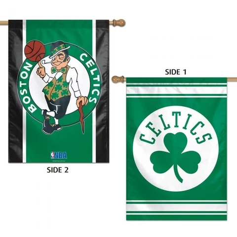 BOSTON CELTICS DOUBLE SIDED VERTICAL HOUSE FLAG 28"X40" NBA LICENSED Cover