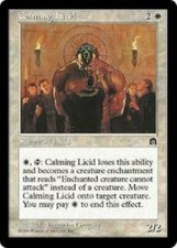 Calming Licid x4 Stronghold MtG NM