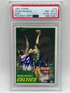 Kevin McHale Boston Celtics 1981 Topps Signed Autograph Rookie RC PSA 8 PSA DNA - Picture 1 of 3
