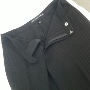 Dress Pants By Linda Allard Ellen Tracy Flat Front Striped Flowy Soft Fabric  - Picture 1 of 7