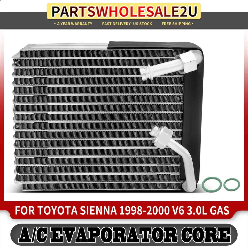 Nueva placa central y aleta evaporador de aire acondicionado delantero de aluminio para Toyota Sienna 98-00 3,0 L Foto 1 de 4