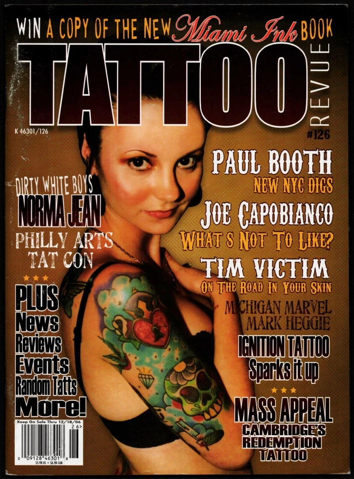 2006 TATTOO REVUE MAGAZINE #126, PAUL BOOTH, JOE CAPOBIANCO - Image 1 of 1