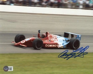 ARIE LUYENDYK SIGNED AUTOGRAPHED 8x10 PHOTO INDY 500 RACING LEGEND BECKETT BAS - Picture 1 of 2