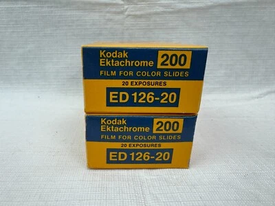 2 Cartuchos Kodak Ektachrome 200 Película Color Slide 126 ED126-20 Nuevos Exp Nov 1978 Foto 1 de 4