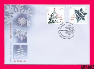 MOLDOVA 2018 Merry Christmas! & Happy New Year 2019! Sc1006-1007 Mi1070-1071 FDC - Picture 1 of 1