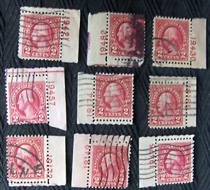 Francobollo singolo US 2¢ George Washington usato con numero di targa SC #634? - Foto 1 di 2