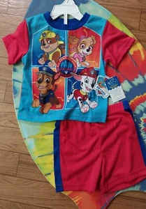 NWT Paw Patrol Toddler Pajamas boy 2T Flame Resistant Shorts shirt sleeve pjs - Picture 1 of 3