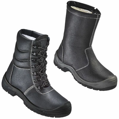 Winterstiefel S3 Arbeitsstiefel Sicherheitsschuhe Arbeitsschuhe gefüttert Pelz - Bild 1 von 4
