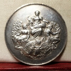 1910s 41mm rare silver medal agriculture award French - Picture 1 of 2