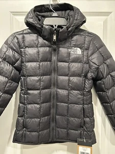 North face kids Thermoball hooded puffer Jacket black Unisex M (10) - Picture 1 of 2