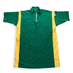 Maillot de ciclismo vintage años 80 talla 54 M BW 51 cm Bike Shirt maillot verde bicicleta ZM42 - Imagen 1 de 2