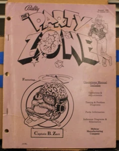 The Party Zone Pinball Service Manual - Bally - 1991 - Picture 1 of 3
