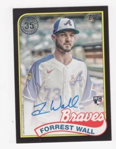 2024 TOPPS UPDATE BLACK BORDER AUTOGRAFO 15/199 FORREST WALL ATLANTA BRAVES - Foto 1 di 2