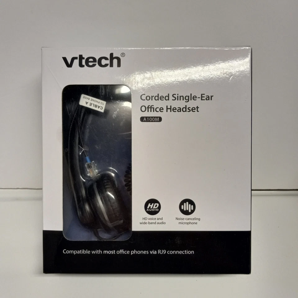 Vtech A100M Wideband Single Ear Headset NOB; Untested - Image 1 of 4