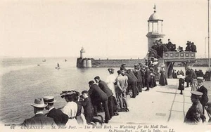 Guernsey - ST. PETER PORT - The White Rock - Watching for the mail boat - Publ. - Picture 1 of 2