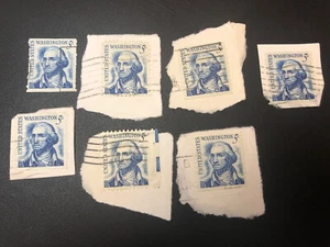 Lot Of 7 George Washington 5 Cent Stamp  Posted - Picture 1 of 11