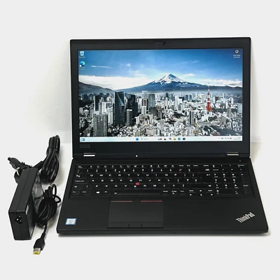 Lenovo ThinkPad P52 CAD Gaming Laptop: i7-8850H 16GB RAM 256GB SSD Quadro P1000 - Image 1 of 4