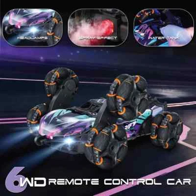 1:20 RC Stunt Car, 360 Flips Rotating RC Cars with Light Spray Effect, 6WD 2.4Gh - Image 1 of 4