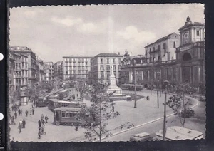 Cartolina Napoli Piazza Dante TRAM Q1431 - Foto 1 di 1