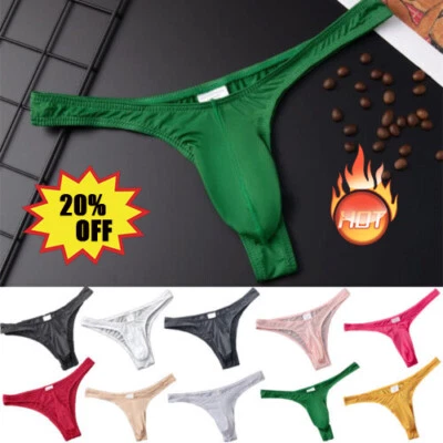 Men Sexy G-string Briefs Thong Bikini Underwear T Back Pouch Panties Swimwear UK