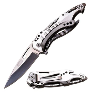 MTech USA MT-A705SL SPRING ASSISTED KNIFE SILVER COLOR - Picture 1 of 3