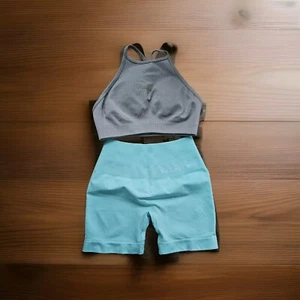 YoungLa Womens Core Seamless Shorts Scrunch Butt Sz XXS & Yla Sports Bra Sz Sm - Picture 1 of 14